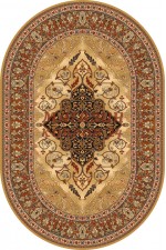 ковер в стиле прованс Isfahan Leyla Коричнеый оал